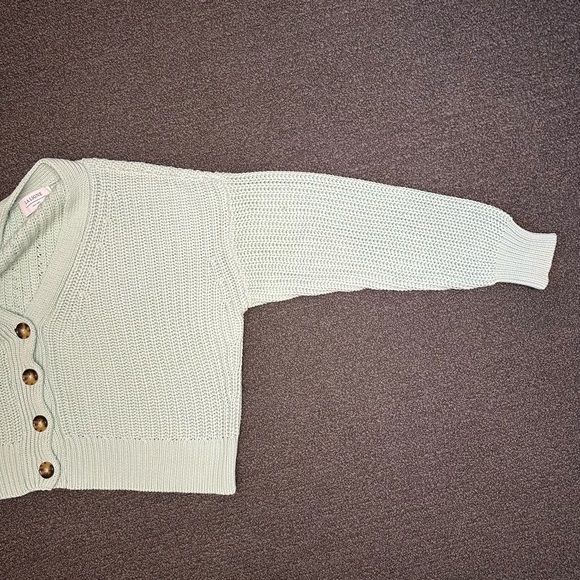 La Ligne Picnic Cardigan in Seafoam - Picture 2 of 14